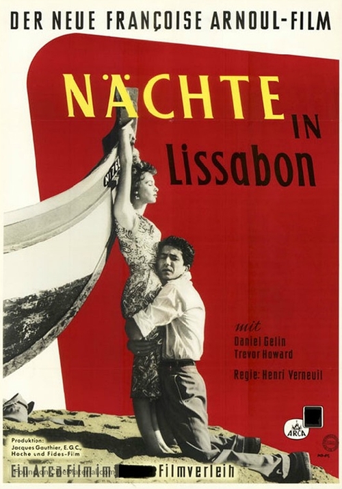 Les amants du Tage - German Movie Poster