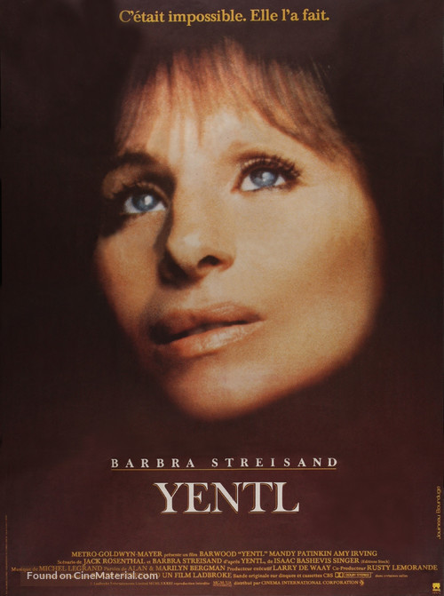 Yentl - French Movie Poster