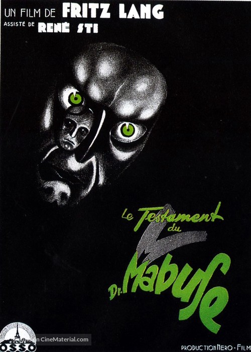 Le testament du Dr. Mabuse - French Movie Poster