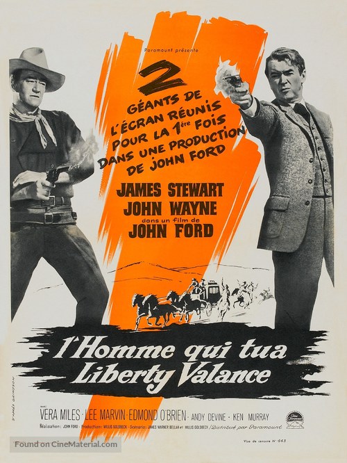The Man Who Shot Liberty Valance - French Movie Poster