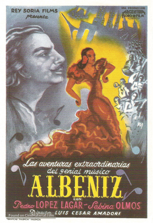 Alb&eacute;niz - Spanish Movie Poster