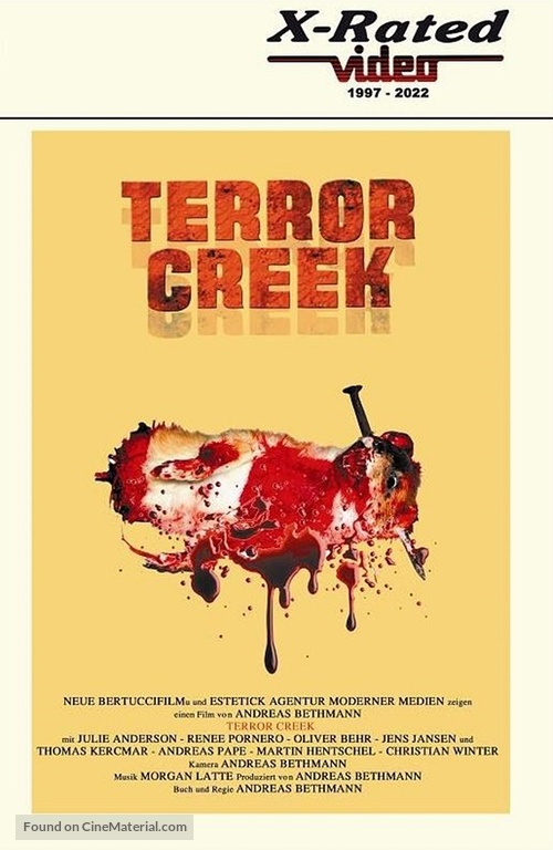 Terror Creek - German Blu-Ray movie cover