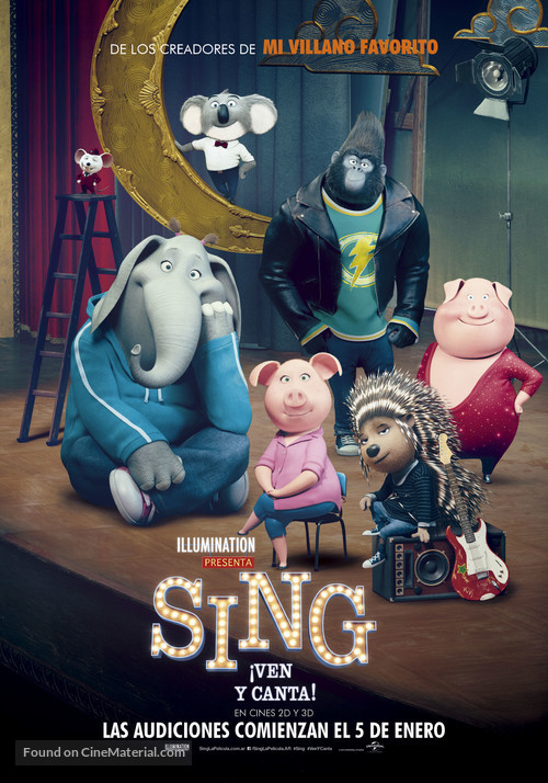 Sing - Argentinian Theatrical movie poster