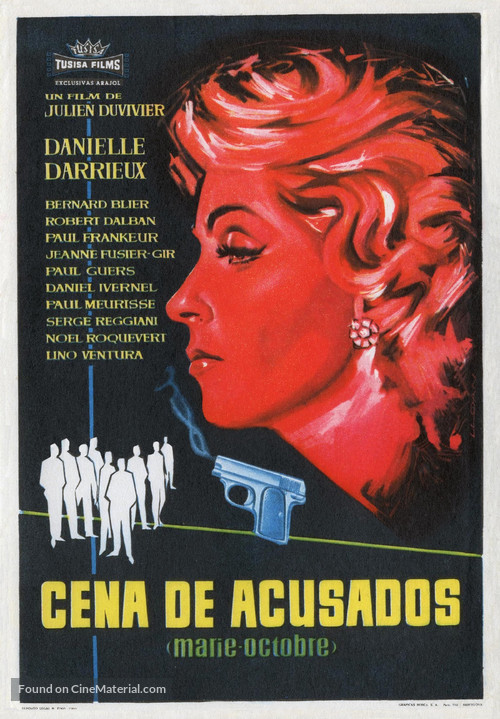 Marie-Octobre - Spanish Movie Poster