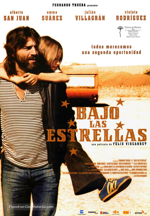 Bajo las estrellas - Spanish Movie Poster