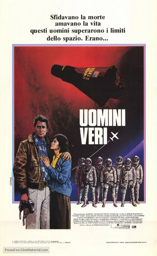 The Right Stuff - Italian Movie Poster