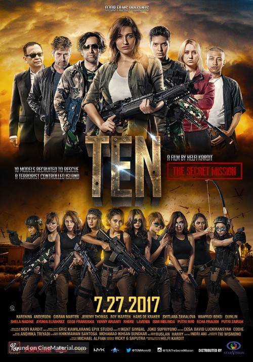 Ten: The Secret Mission - Indonesian Movie Poster