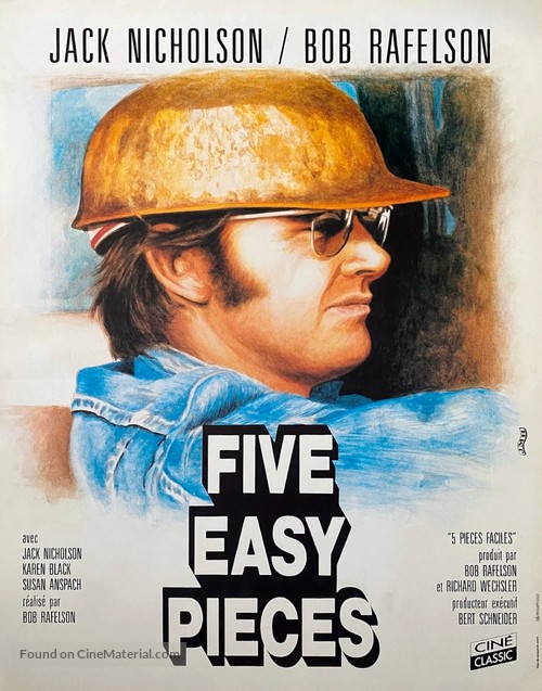 Five Easy Pieces - French Movie Poster