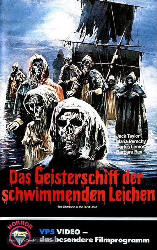 El buque maldito - German VHS movie cover