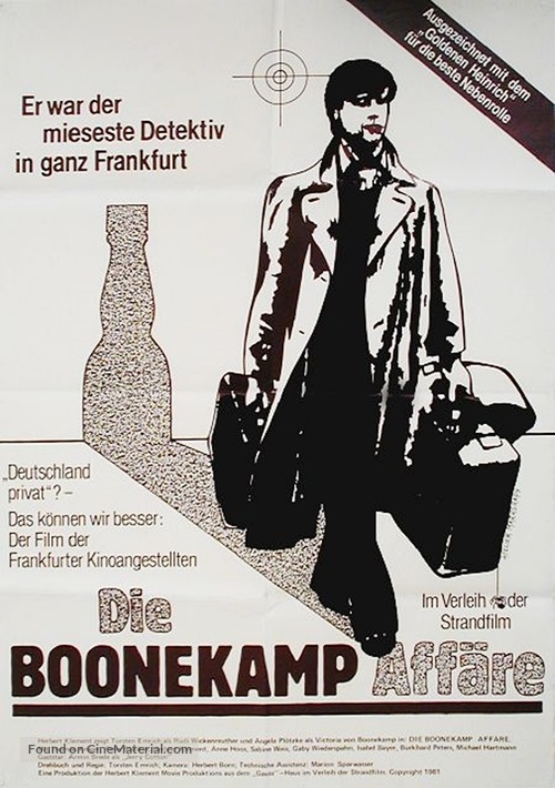 Die Boonekamp-Aff&auml;re - German Movie Poster