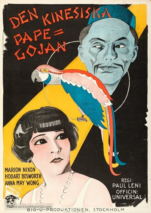 The Chinese Parrot - Swedish Movie Poster