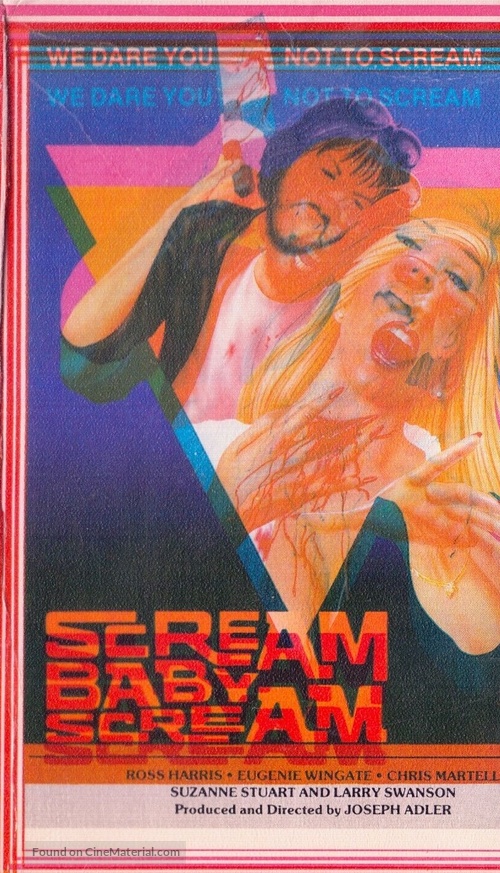Scream, Baby, Scream - VHS movie cover