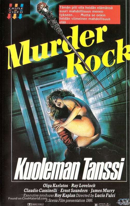 Murderock - uccide a passo di danza - Finnish VHS movie cover