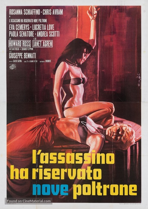 L&#039;assassino ha riservato nove poltrone - Italian Movie Poster