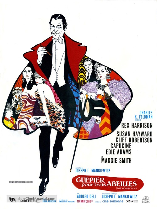 The Honey Pot - French Re-release movie poster