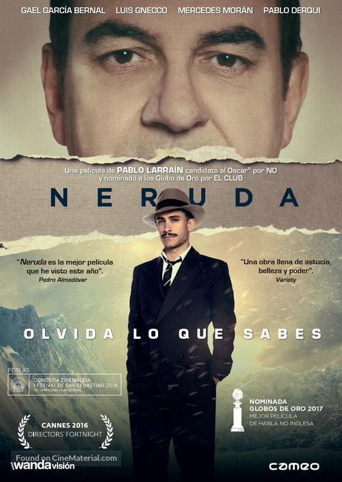 Neruda - Spanish DVD movie cover