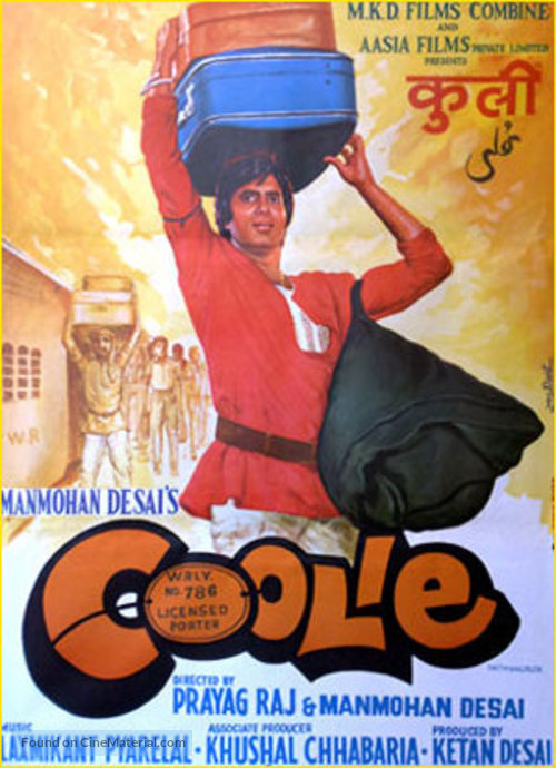 Coolie - Indian Movie Poster