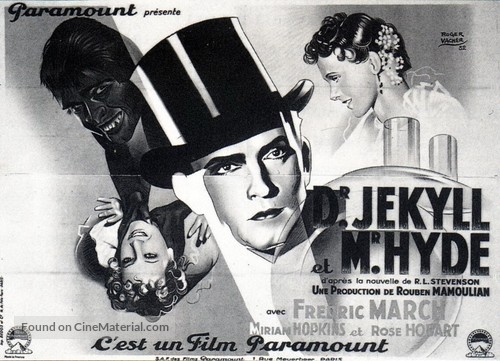 Dr. Jekyll and Mr. Hyde - French Movie Poster