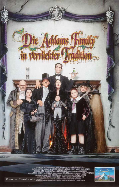 Addams Family Values - German VHS movie cover