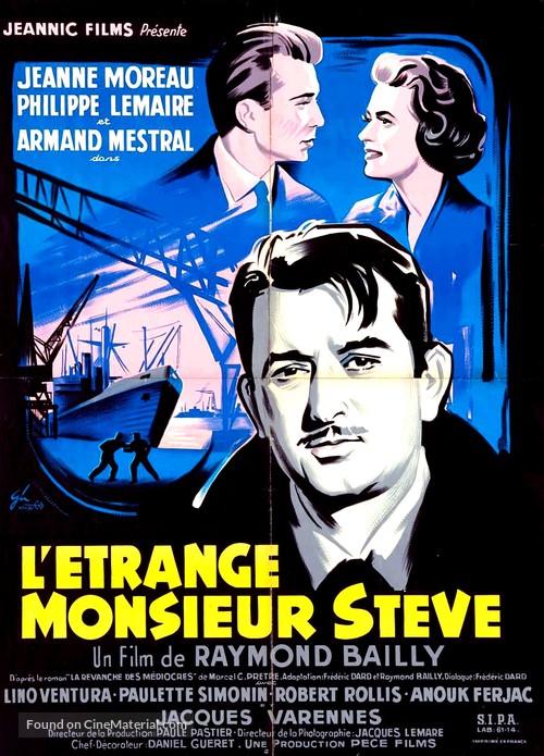 L&#039;&eacute;trange Monsieur Steve - French Movie Poster