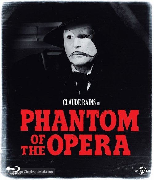 Phantom of the Opera - Blu-Ray movie cover