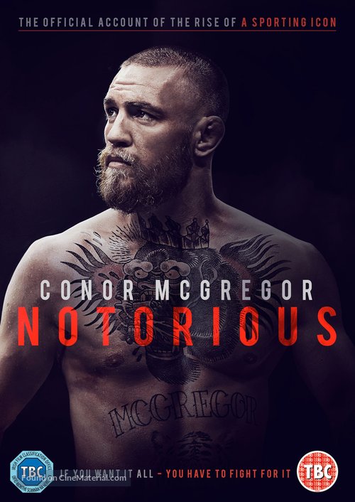 Conor McGregor: Notorious - Irish DVD movie cover