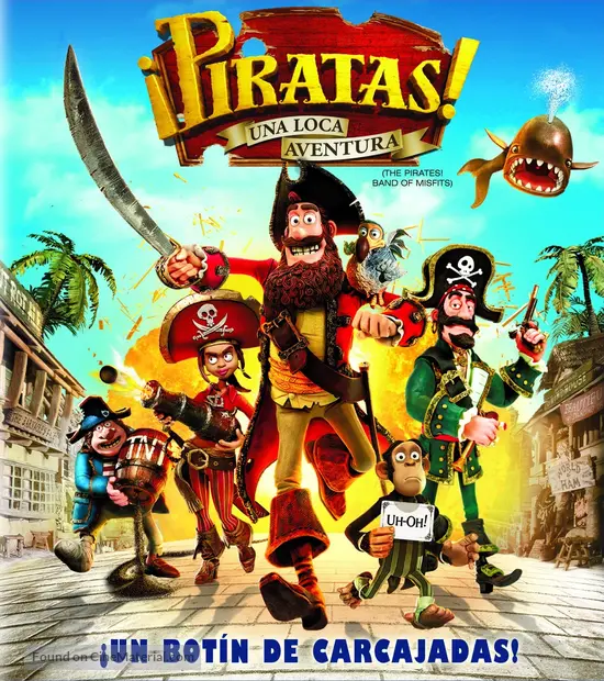 The Pirates! Band of Misfits - Mexican Blu-Ray movie cover