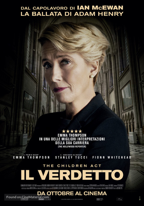 The Children Act - Italian Movie Poster