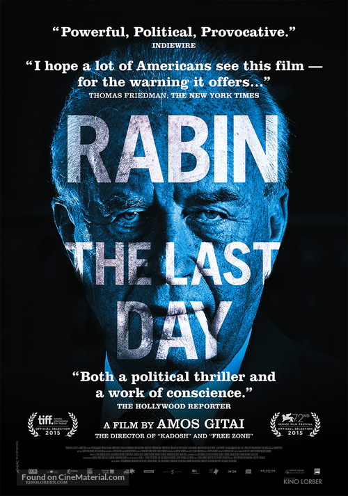 Rabin, the Last Day - Movie Poster