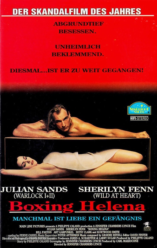 Boxing Helena - German VHS movie cover