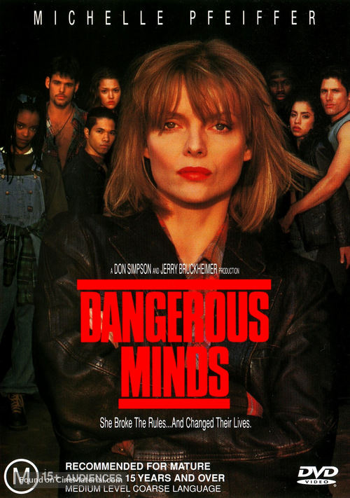 Dangerous Minds - Australian DVD movie cover