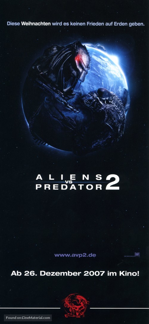 AVPR: Aliens vs Predator - Requiem - German Movie Poster