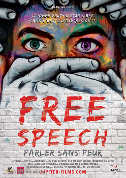 Free Speech Fear Free - French Movie Poster