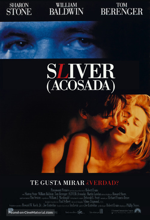 Sliver - Spanish Movie Poster