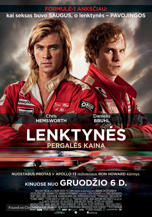 Rush - Lithuanian Movie Poster