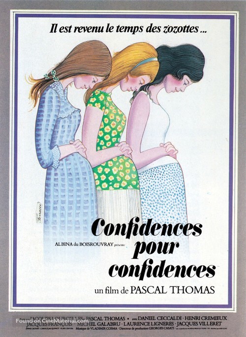 Confidences pour confidences - French Movie Poster