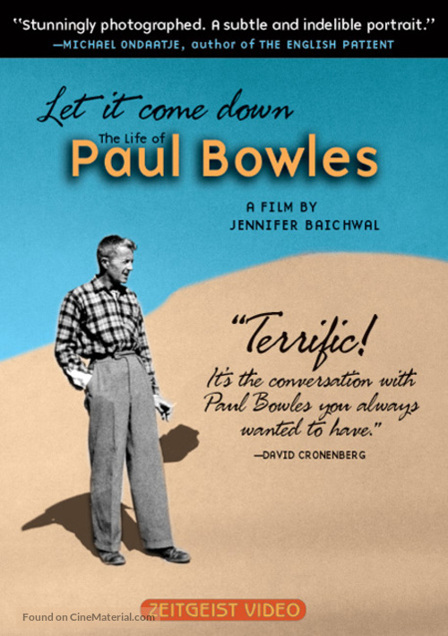 Let It Come Down: The Life of Paul Bowles - DVD movie cover