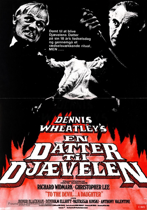 To the Devil a Daughter - Danish Movie Poster