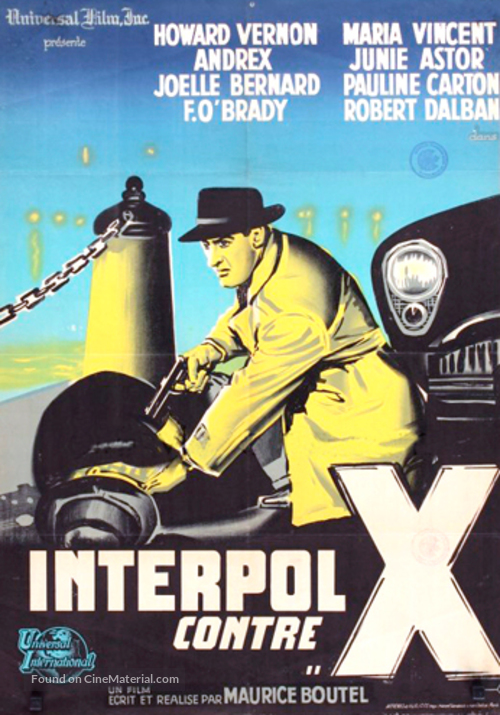 Interpol contre X - French Movie Poster