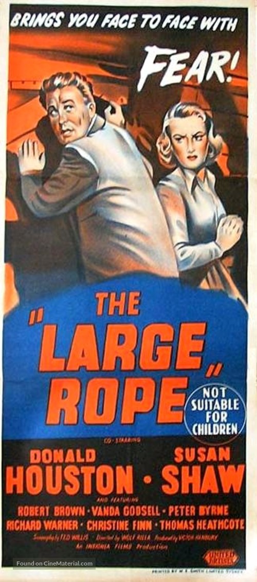 The Large Rope - Australian Movie Poster