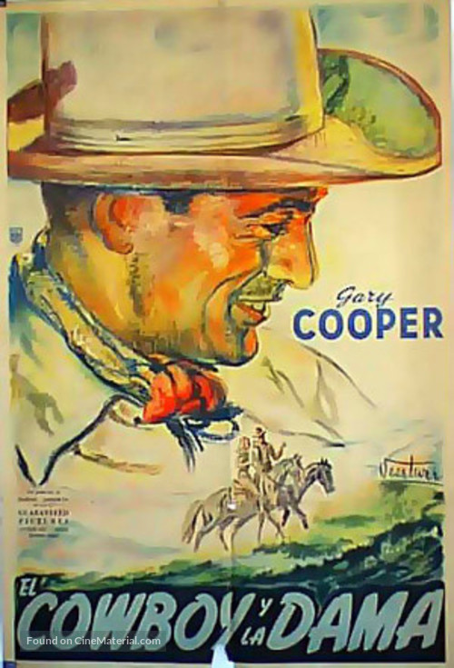 The Cowboy and the Lady - Argentinian Movie Poster