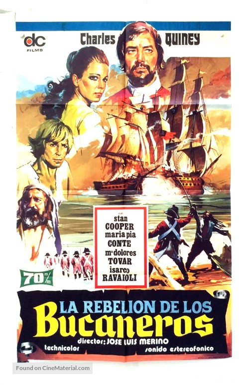 La rebeli&oacute;n de los bucaneros - Spanish Movie Poster