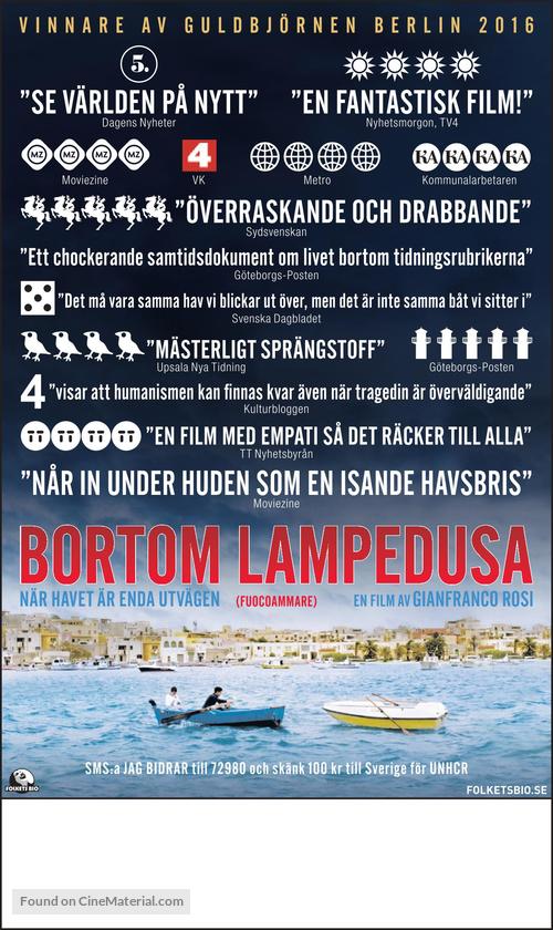 Fuocoammare - Swedish Movie Poster