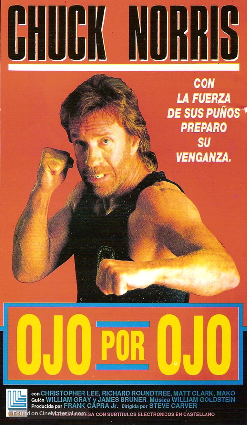 An Eye for an Eye - Argentinian VHS movie cover