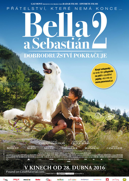 Belle et S&eacute;bastien, l&#039;aventure continue - Czech Movie Poster
