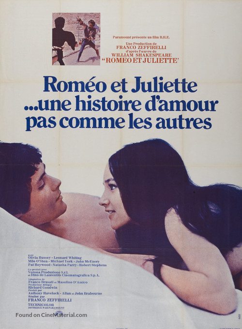 Romeo and Juliet - French Movie Poster