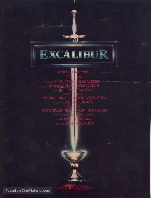Excalibur - Movie Poster