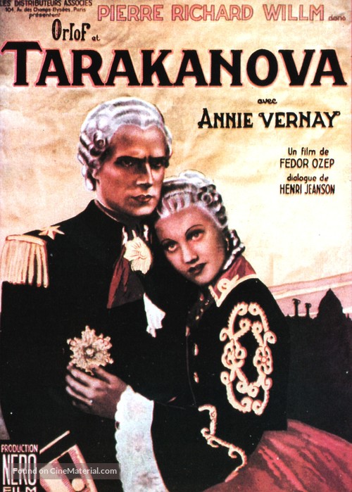 Prinses Tarakanova - French Movie Poster