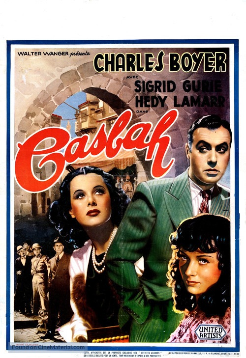 Algiers - Belgian Movie Poster