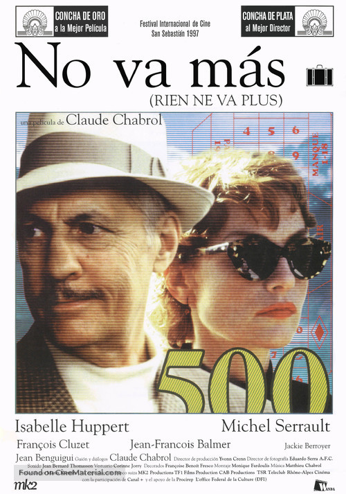 Rien ne va plus - Spanish Movie Poster